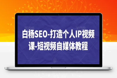 白杨SEO-打造个人IP视频课-短视频自媒体教程|极客创益资源网