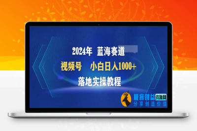 2024年蓝海赛道 视频号 小白日入1000+ 落地实操教程|极客创益资源网