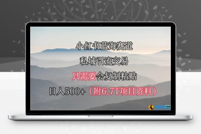 小红书短剧赛道，私域引流交易，会复制粘贴，日入500+（附6.7T短剧资源）|极客创益资源网