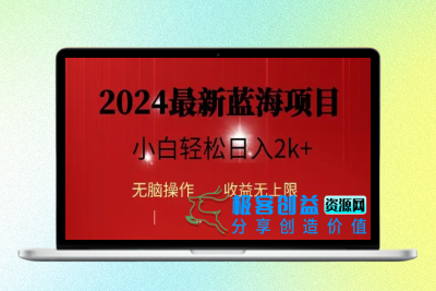 2024蓝海项目ai自动生成视频分发各大平台，小白操作简单，日入2k+|极客创益资源网