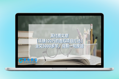 年赚100万的虚拟项目打法_全文5000多字_没有一句废话|极客创益资源网