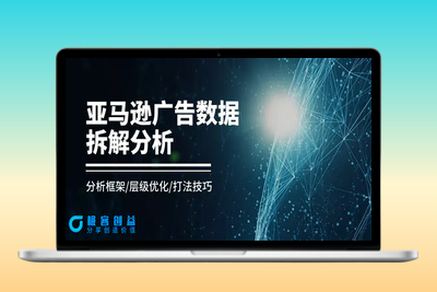 亚马逊-广告数据拆解分析，分析框架/层级优化/打法技巧（8节课）|极客创益资源网