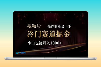 2024视频号冷门赛道掘金，操作简单轻松上手，小白也能月入1000+|极客创益资源网